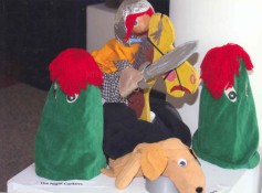 Cast - Knight Corker puppets from The Magic Onion - The Wonderland Puppet Theater
