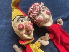Punch & Judy Puppets - close up - from Wonderland Puppet Theater-edit